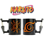 Taza Naruto Shippuden 3D - Taza Kunai con Símbolo Konoha