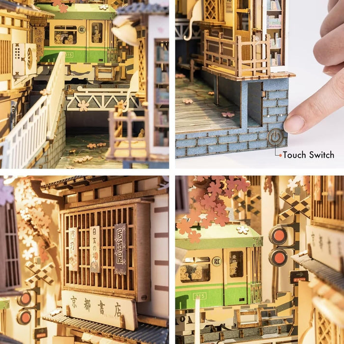 Book Nook Wood Kit – Sakura Densya 