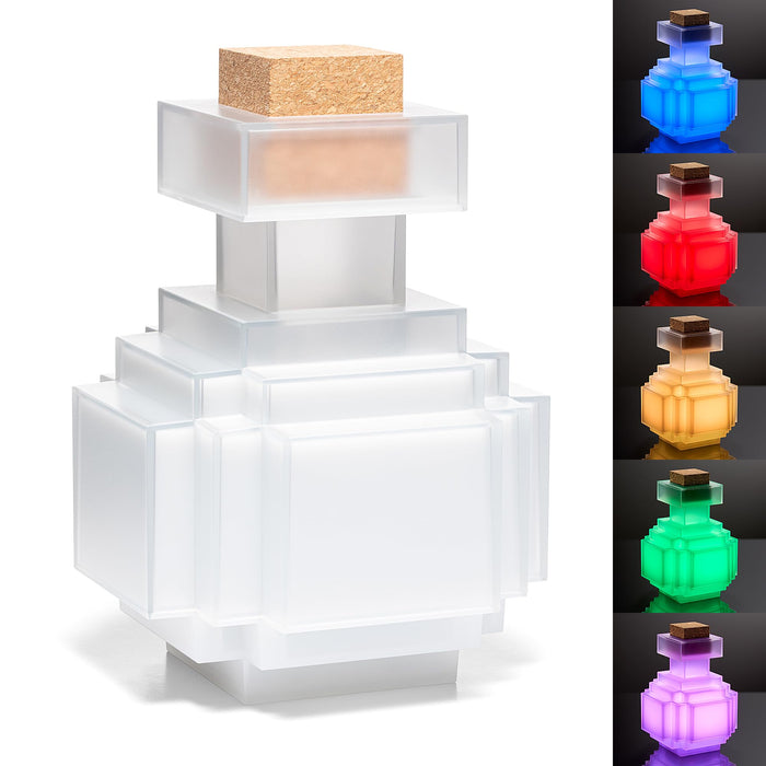 Minecraft toverdrankfles kleurveranderende lamp