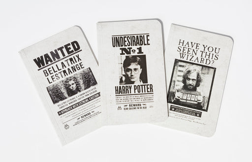 Harry Potter Steckbrief-Notizbücher 3er Set
