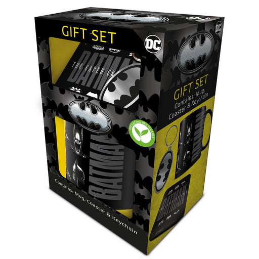 Batman Geschenkset mit Tasse, Untersetzer und Schlüsselanhänger