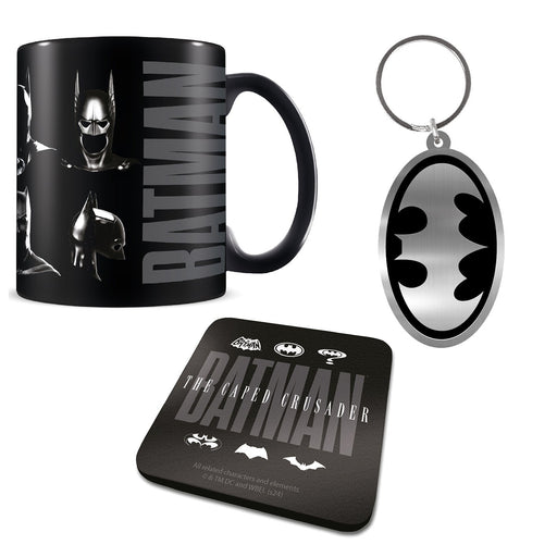 Batman Geschenkset mit Tasse, Untersetzer und Schlüsselanhänger