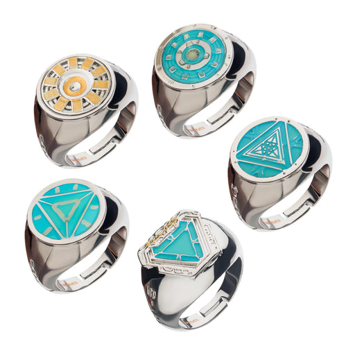 Iron Man Arc Reactor Ring-Set, 5 Ringe