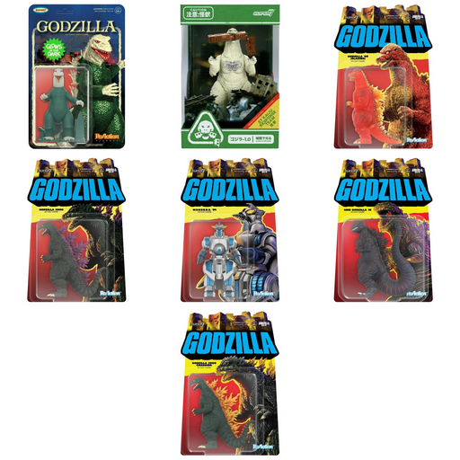 Action figure Godzilla ReAction: tutte le varianti
