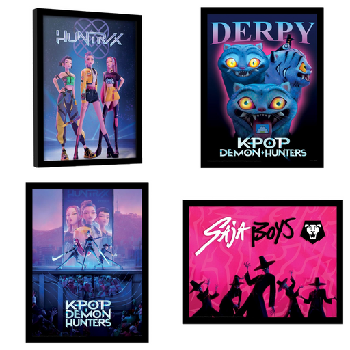 KPop Demon Hunters Framed Poster: all variants