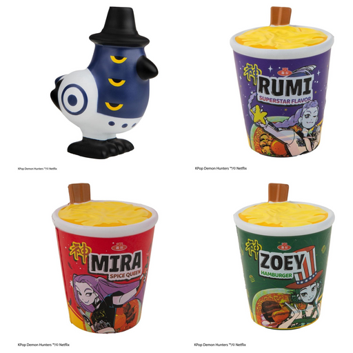 Figura antiestrés squishy de KPop Demon Hunters: todas las variantes