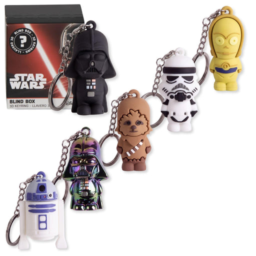 Portachiavi 3D Star Wars Blind Box con soggetto a sorpresa