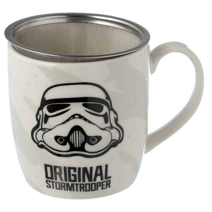 Original Stormtrooper Porzellanbecher mit Teesieb und Deckel