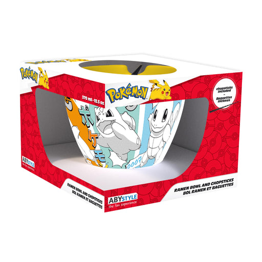 Pokémon Ramenschale mit Stäbchen Kanto-Starter