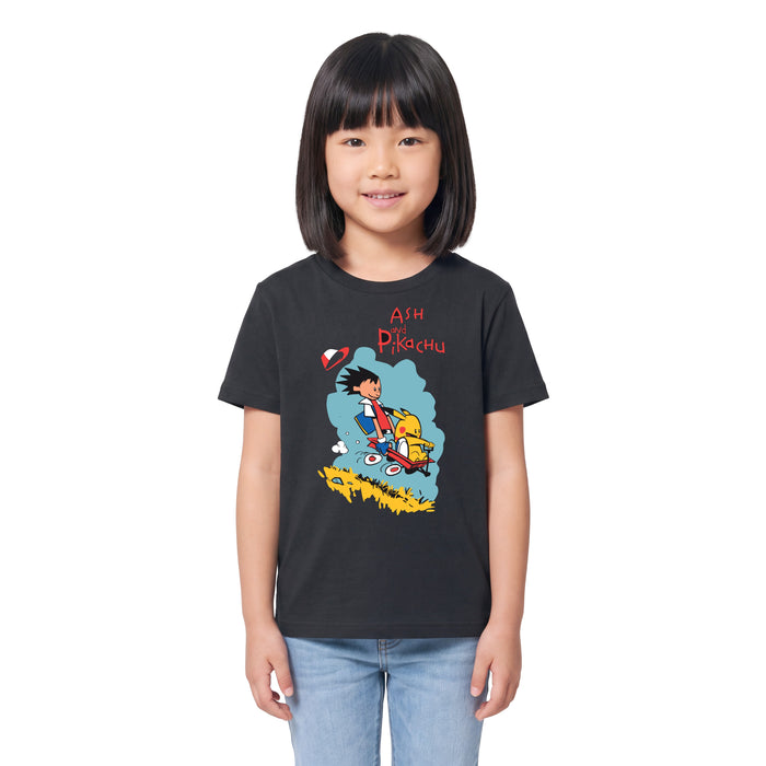 Ash and Pikachu - Kindershirt Model Mädchen 2