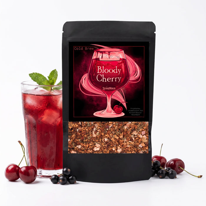 Bloody Cherry Cold Brew Thee - Kers Cassis IJsthee 100g