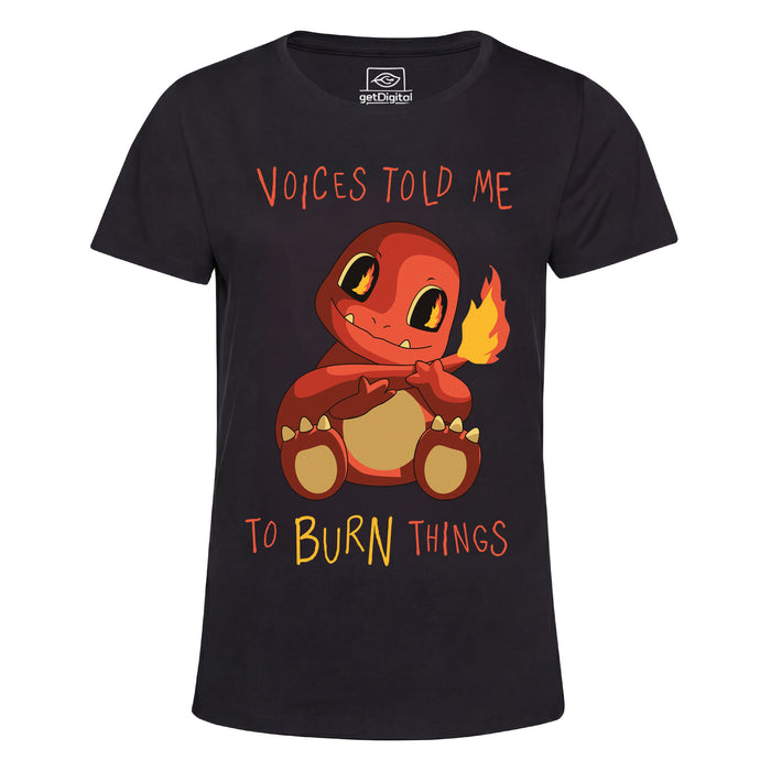 Voices Told Me To Burn Things - Vista principal Girlie Negro