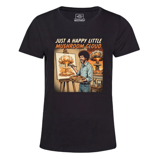 Happy Little Mushroom Cloud - Vooraanzicht Girlie Zwart