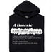 A Limerick - Math poem with equation - Main view Hoodie Black