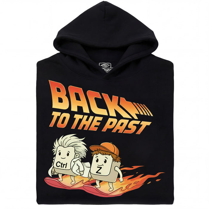 Back to the Past - Vista principal Sudadera Negro