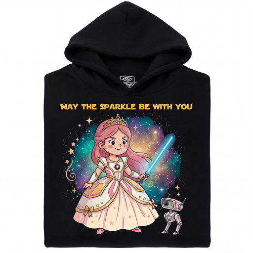 Princess & The Sparkle - Hauptansicht Hoodie Schwarz