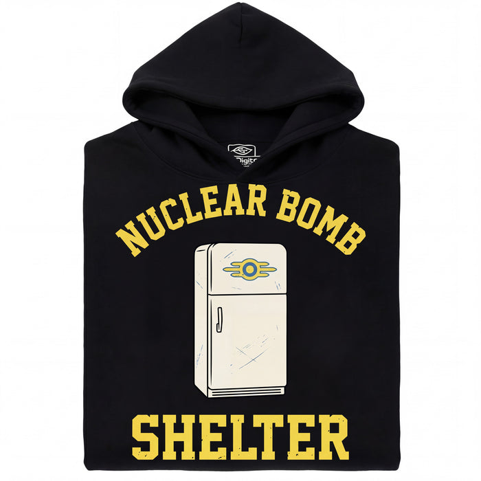 Nuclear Bomb Shelter Kühlschrank - Vista principal Sudadera con capucha Negro