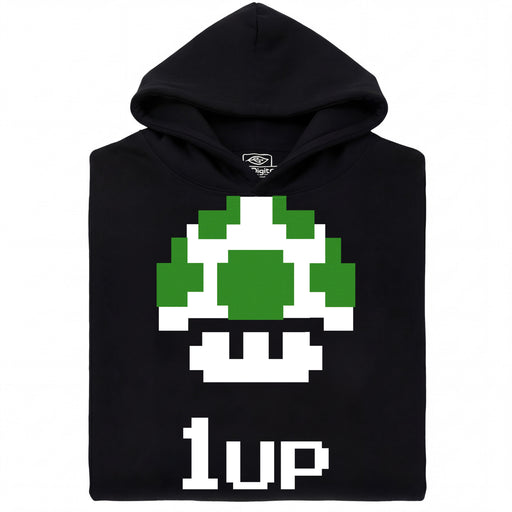 Shroom UP - Vista principale Hoodie Nero