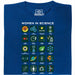 Women in Science - 20 Pioneras de la Ciencia - Vista principal Camiseta Azul