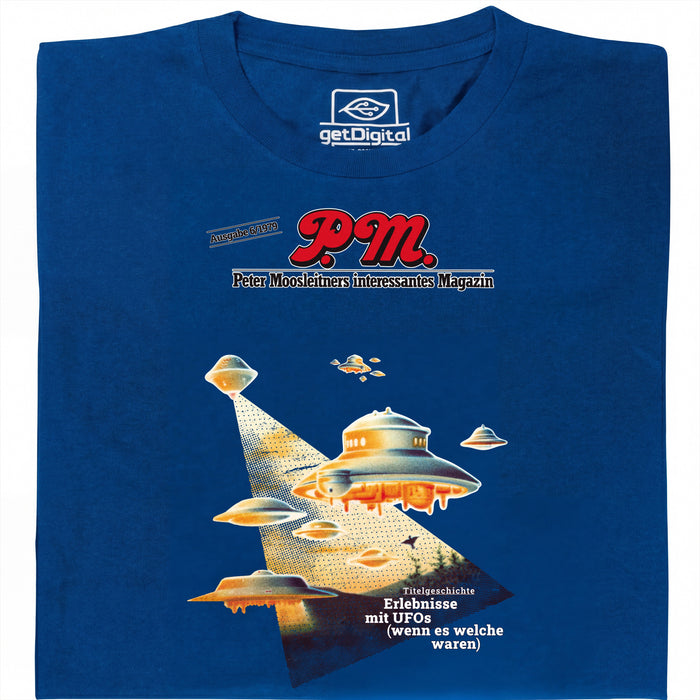 P.M. Magazine 6/1979 Encounters with UFOs - Main view T-Shirt Blue