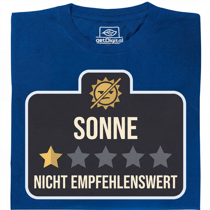 Sol - No Recomendado - Vista Principal Camiseta Azul