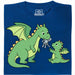 Dragon Parenting - Vista principale T-Shirt Blu