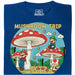 Mushroom Trip - Vista frontal Camiseta Azul