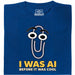 I Was AI Before It Was Cool - Vista principal Camiseta Azul