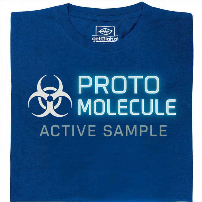 Protomolecule - Active Sample - Vista principale T-shirt Blu