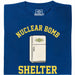 Nuclear Bomb Shelter Kühlschrank - Vista principal Camiseta Azul