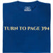 Turn To Page 394 - Vue principale T-Shirt Bleu