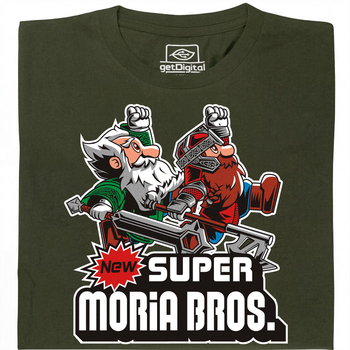 Super Moria Bros - Vista principale T-Shirt Verde scuro