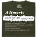 A Limerick - Math poem with equation - Main view T-shirt Dark Green