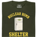 Nuclear Bomb Shelter Kühlschrank - Vista principal Camiseta Verde oscuro