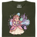 Nerdy Princess &amp; The Glitter Ghosts - Vista principal Camiseta Verde oscuro