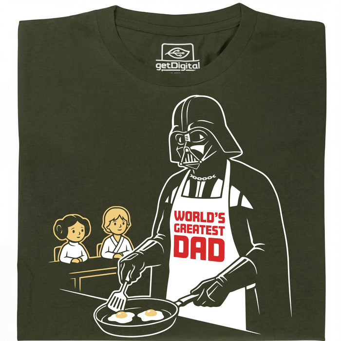 World's Greatest Dad - Vista principal Camiseta Verde oscuro