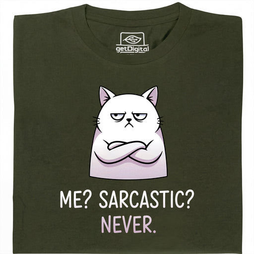 Definitely not sarcasm - Vue principale T-Shirt Vert Foncé