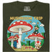 Mushroom Trip - Vista frontal Camiseta Verde oscuro