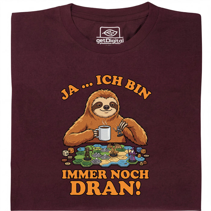 ¡Sí… todavía me toca! - Vista principal Camiseta Rojo Oscuro
