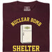 Nuclear Bomb Shelter Kühlschrank - Vista principal Camiseta Rojo oscuro