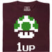 Shroom UP - Vue principale T-shirt Rouge Foncé
