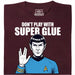 Don't Play With Super Glue - Vista principale T-Shirt Rosso scuro