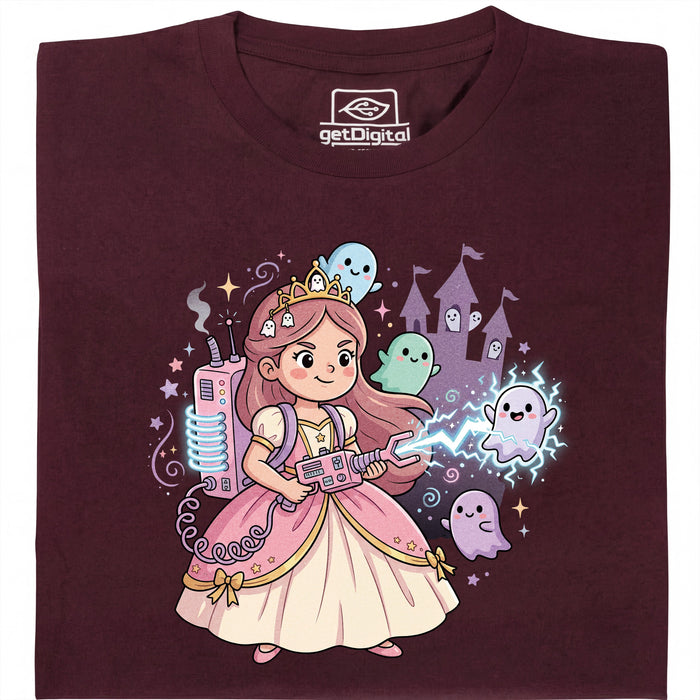 Nerdy Princess &amp; The Glitter Ghosts - Vista principal Camiseta Rojo oscuro