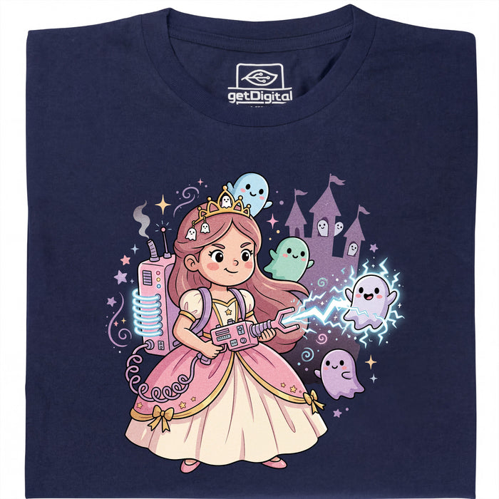 Nerdy Princess &amp; The Glitter Ghosts - Vista principal Camiseta Azul marino