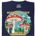 Mushroom Trip - Vista frontal Camiseta Azul marino