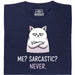 Definitely not sarcasm - Main view T-Shirt Navy Blue