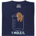 One Mole per Liter - Vista principale T-Shirt Blu Navy