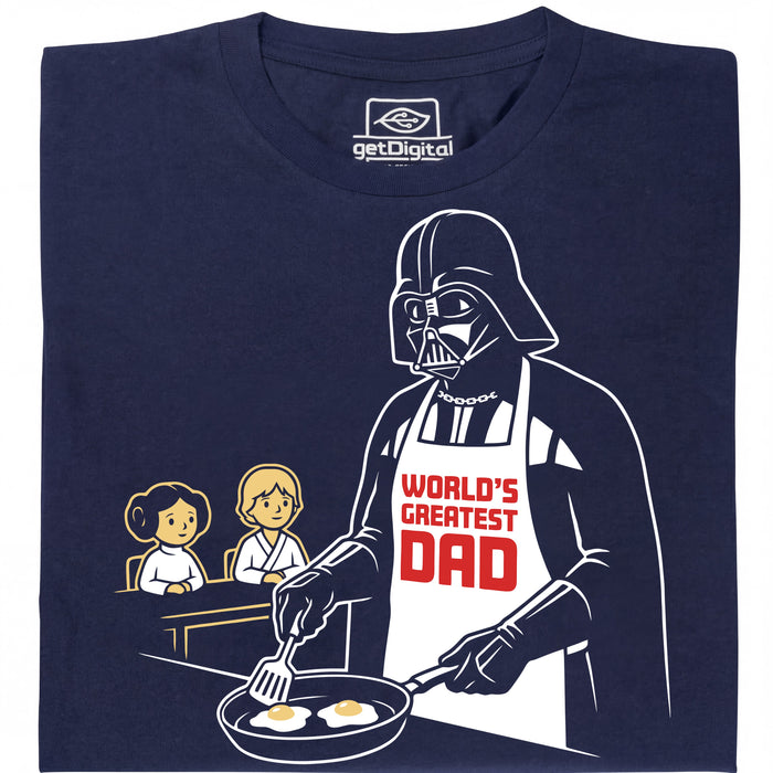 World's Greatest Dad - Vista principal Camiseta Azul marino