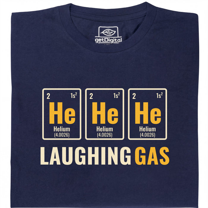 Gas Esilarante - Fronte T-Shirt Blu Navy