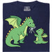 Dragon Parenting - Vista principale T-Shirt Blu Navy
